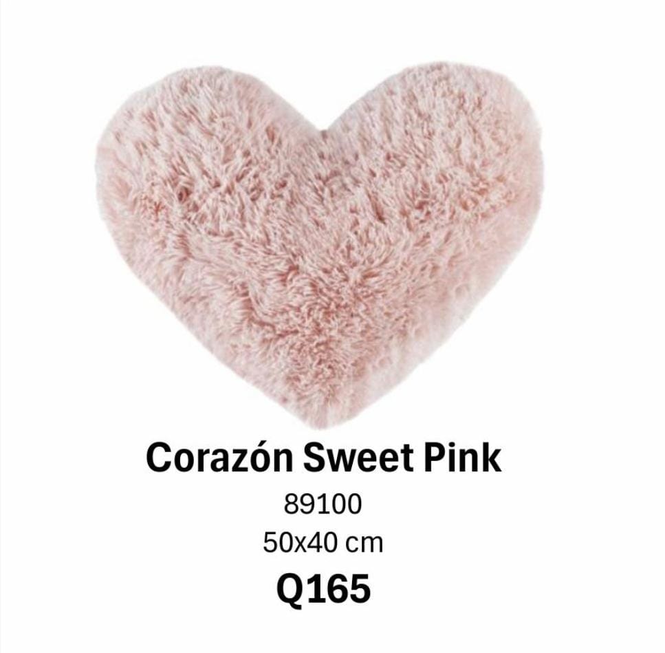 Cojín Corazón Sweet Pink
