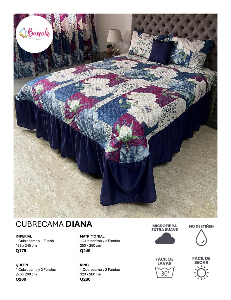 Cubrecama Diana