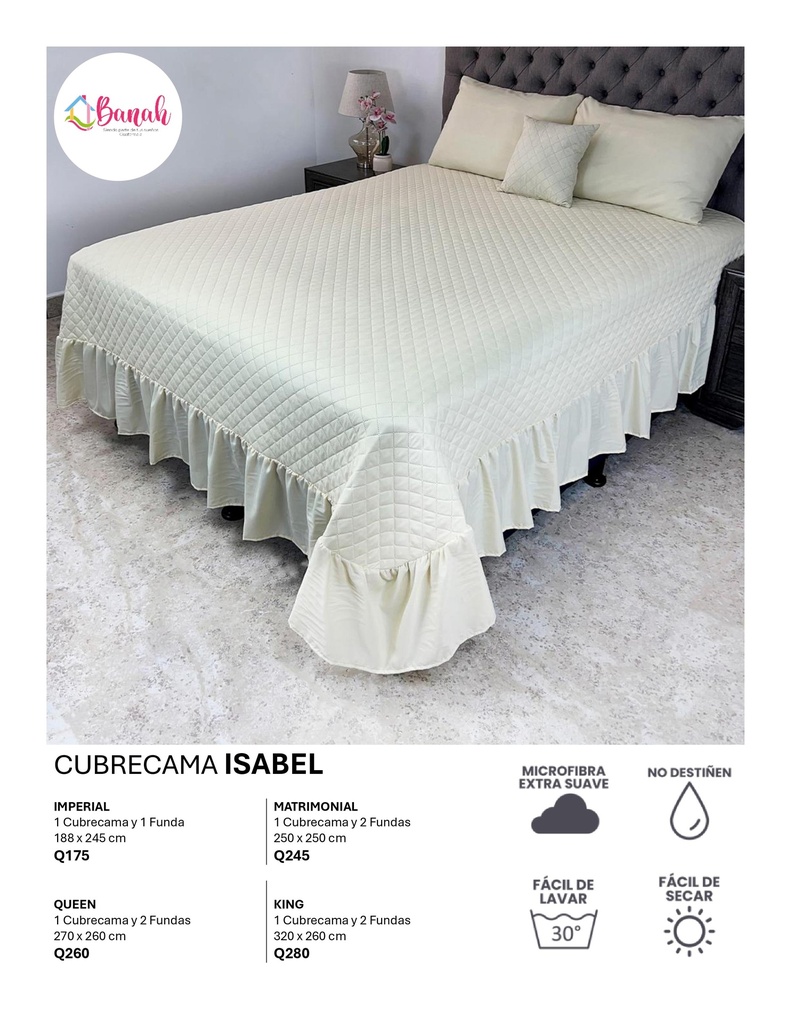 Cubrecama Isabel