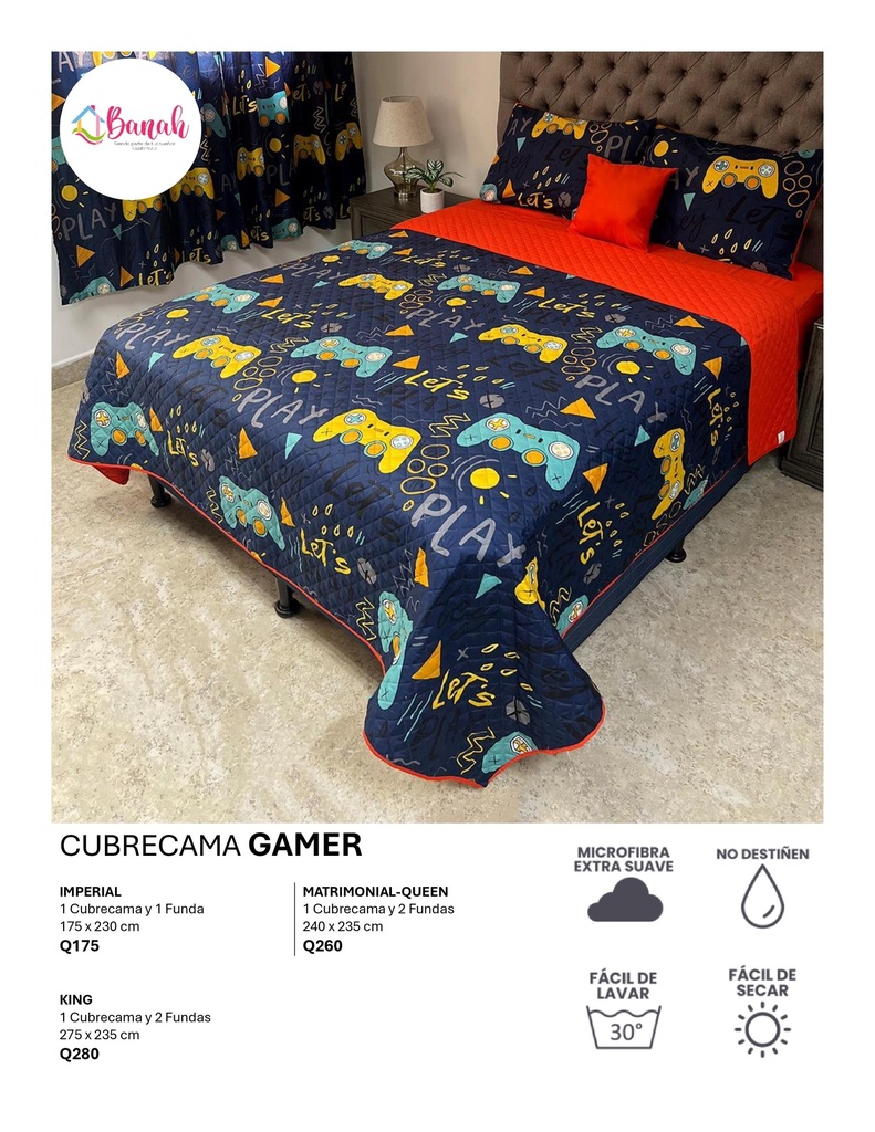 Cubrecama Gamer
