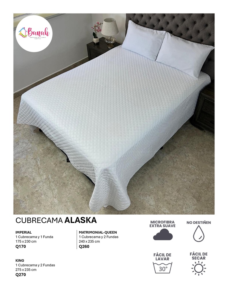 Cubrecama Alaska