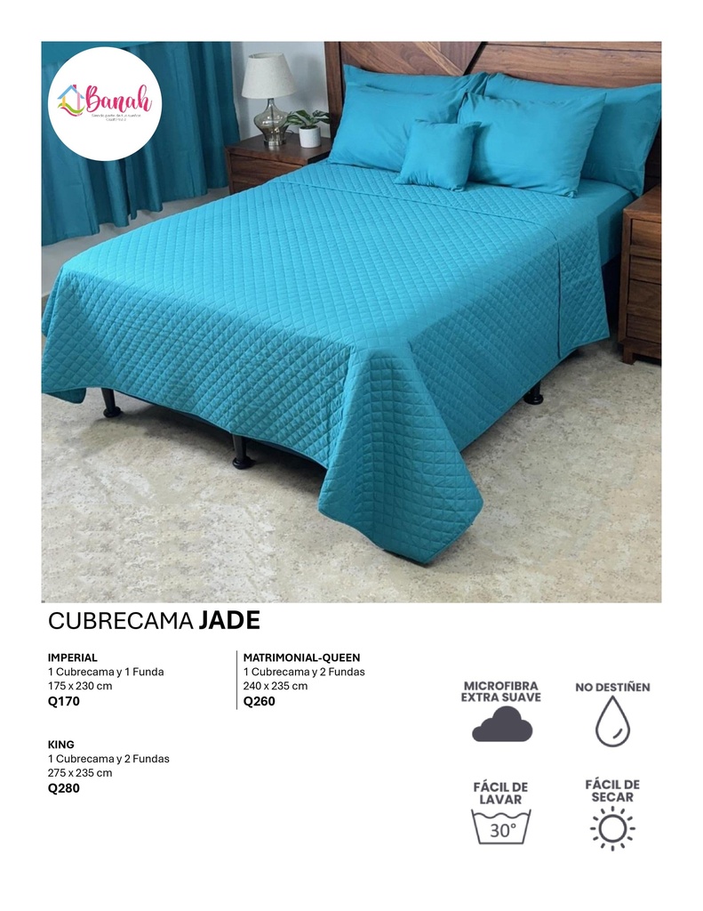Cubrecama Jade