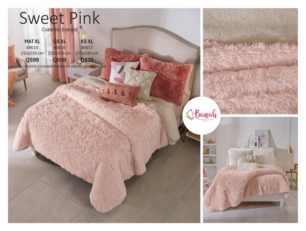 Cobertor Everest Sweet Pink
