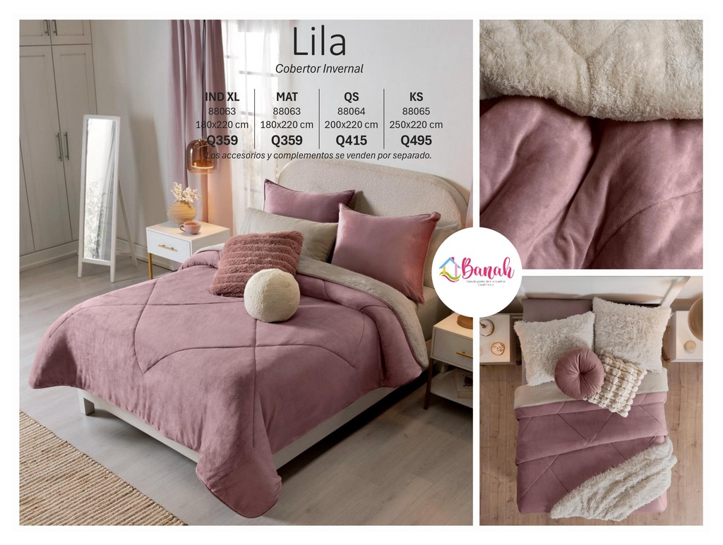 Cobertor Invernal Lila