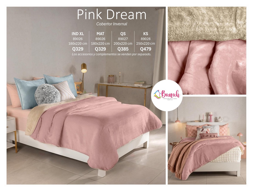 Cobertor Invernal Pink Dream