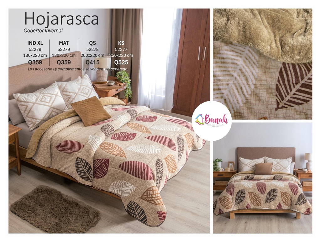 Cobertor Invernal Hojarasca