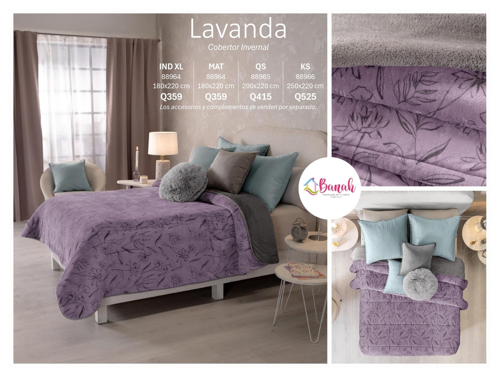 Cobertor Invernal Lavanda