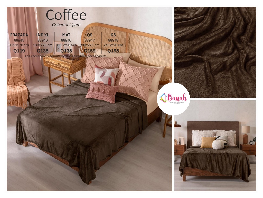 Cobertor Ligero Coffe
