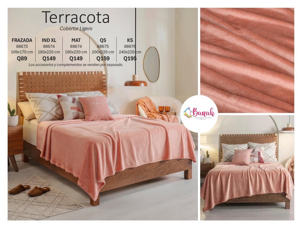 Cobertor Ligero Terracota