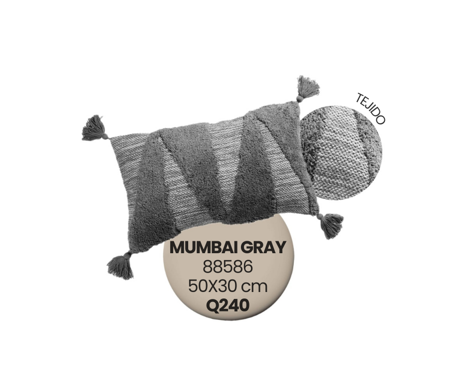 Cojín Mumbai Gray